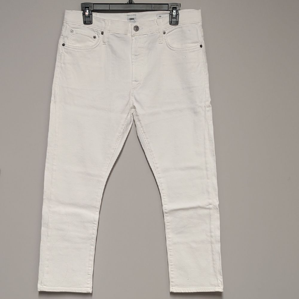 Edwin Women's White Straight Jeans